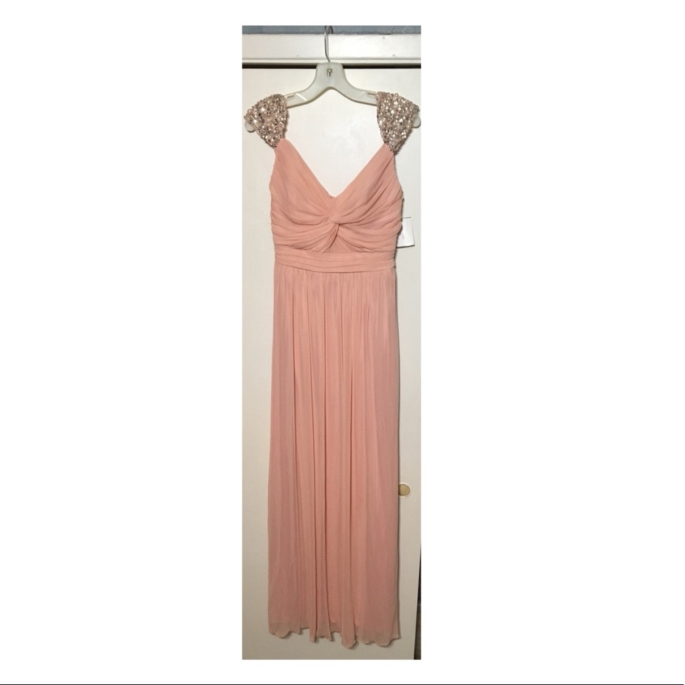 ✨Blush Dress with Sequins Bridesmaid/Prom Dress✨